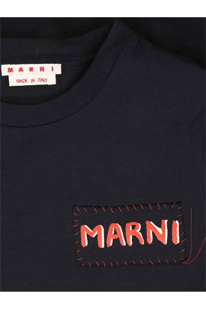 Black cotton T-shirt MARNI | HUMU0198X0UTC44600N99