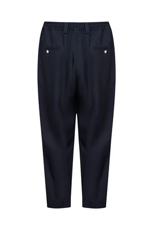 Pantaloni in lana blu navy  con pieghe MARNI | PUMU0017U6UTW83900B99