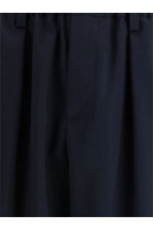 Pantaloni in lana blu navy  con pieghe MARNI | PUMU0017U6UTW83900B99