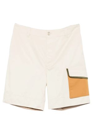 Bermuda cargo in cotone beige MARNI | PUMU0331QXUTC56700W13