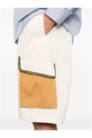 Bermuda cargo in cotone beige MARNI | PUMU0331QXUTC56700W13