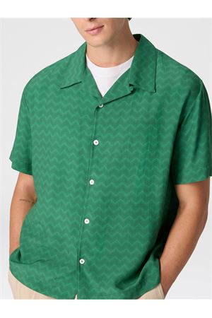 Camicia da bowling in viscosa verde MISSONI | BS26SJ01BW010HS6164
