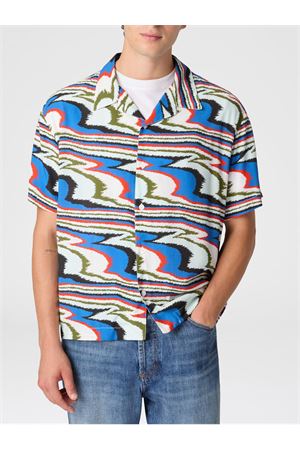 Camicia da bowling in viscosa stampa fiammata MISSONI | BS26SJ01BW010KSM9Z0