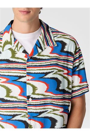 Camicia da bowling in viscosa stampa fiammata MISSONI | BS26SJ01BW010KSM9Z0
