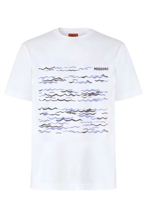 T-shirt in cotone bianco MISSONI | BS26SL00BJ00QQS01KT