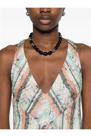 Abito lungo in maglia zig zag greca MISSONI | DS26SG0PBC005ZS01K3