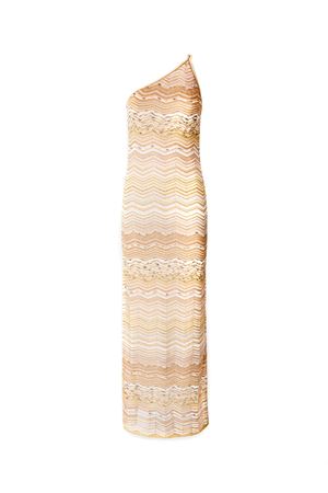 Abito lungo monospalla con motivo a chevron MISSONI | DS26SG1GBK01H9SM9ZU