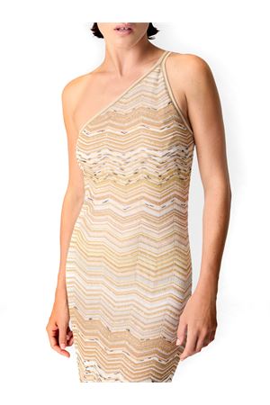 Abito lungo monospalla con motivo a chevron MISSONI | DS26SG1GBK01H9SM9ZU