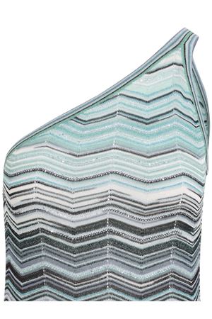 Abito lungo monospalla con motivo a chevron MISSONI | DS26SG1GBK01H9SMSN4