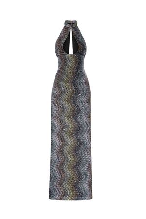 Abito lungo in lamé e paillettes multicolore MISSONI | DS26SG2VBC0065SMSNS