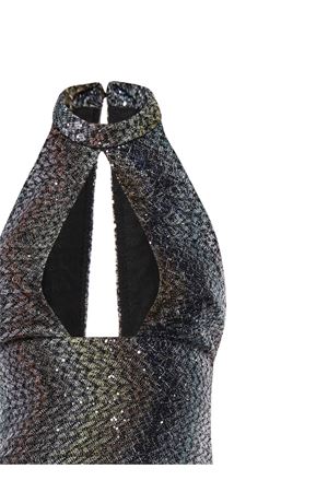 Abito lungo in lamé e paillettes multicolore MISSONI | DS26SG2VBC0065SMSNS