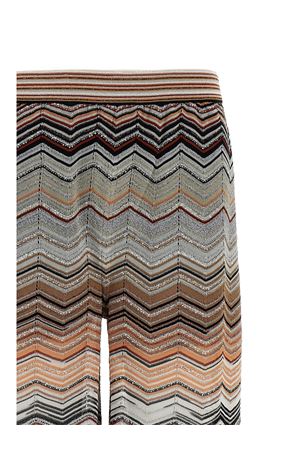 Pantaloni ampi in viscosa chevron lamé MISSONI | DS26SI0CBK01H9SM9ZV
