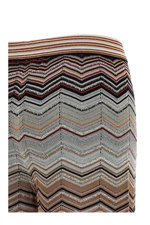 Pantaloni ampi in viscosa chevron lamé MISSONI | DS26SI0CBK01H9SM9ZV