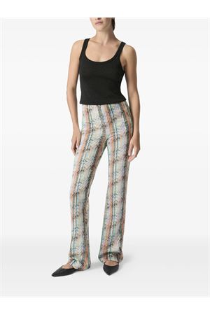 Pantaloni flare in misto viscosa lamé MISSONI | DS26SI0GBC005ZS01K3