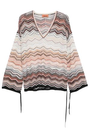 Blusa over in viscosa chevron lamé MISSONI | DS26SJ0FBK01H9SM9ZV