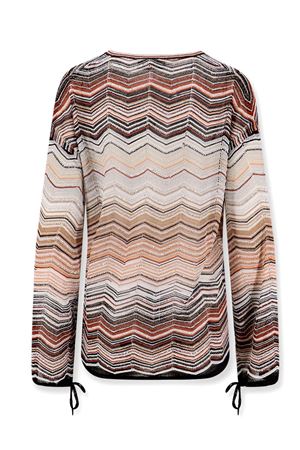 Blusa over in viscosa chevron lamé MISSONI | DS26SJ0FBK01H9SM9ZV