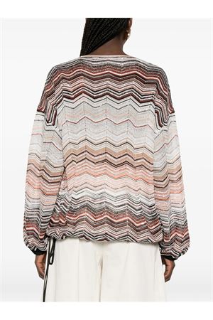 Blusa over in viscosa chevron lamé MISSONI | DS26SJ0FBK01H9SM9ZV