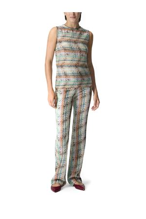 Top smanicato in misto viscosa lamé multilavorazione MISSONI | DS26SK0NBC005ZS01K3