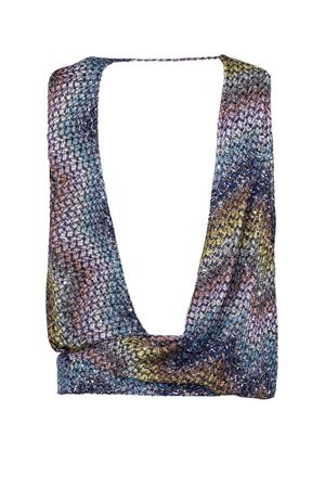 Top tessuto effetto tweed multicolo MISSONI | DS26SK16BC0065SMSNS
