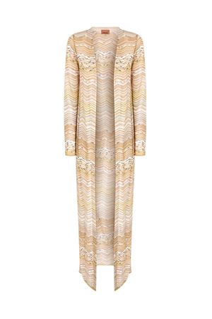 Cardigan lungo motivo chevron con paillettes MISSONI | DS26SM0HBK01H9SM9ZU