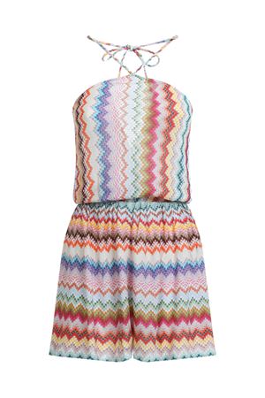 Tuta corta in viscosa lamé MISSONI | MC26SG02BR014FSM9WV