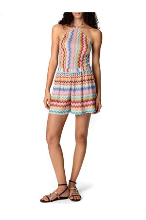 Tuta corta in viscosa lamé MISSONI | MC26SG02BR014FSM9WV
