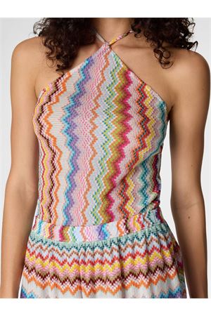 Tuta corta in viscosa lamé MISSONI | MC26SG02BR014FSM9WV