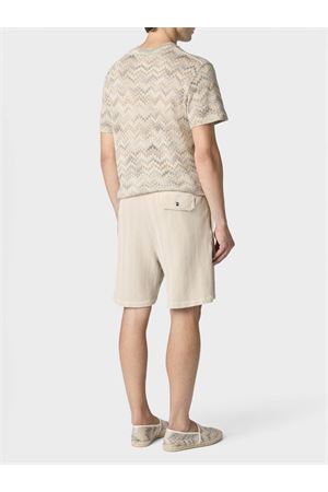 Bermuda in cotone e viscosa beige MISSONI | US26SI03BR014P40210