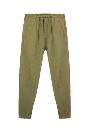 Pantaloni in misto cotone leggeri verde oliva NINEINTHEMORNING | CR95MIRCOOLIVA