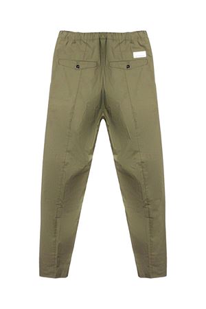 Pantaloni in misto cotone leggeri verde oliva NINEINTHEMORNING | CR95MIRCOOLIVA
