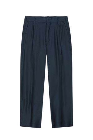 Pantaloni in misto lino color blu NN.07 | 242180816520A