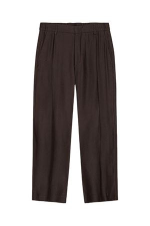 Pantaloni in misto lino color marrone NN.07 | 2421808165880
