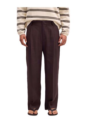 Pantaloni in misto lino color marrone NN.07 | 2421808165880