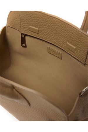 Aura Soft Midi Handbag in textured leather ORCIANI | B02200SOFBISCOTTO