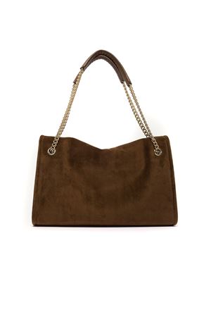Venus Peach Midi suede leather shoulder bag ORCIANI | B02212PEACOCOA