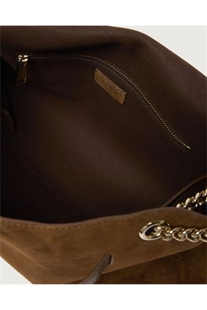 Venus Peach Midi suede leather shoulder bag ORCIANI | B02212PEACOCOA