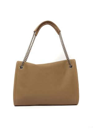 Venus Soft Midi shoulder bag in brown hammered leather ORCIANI | B02212SOFBISCOTTO