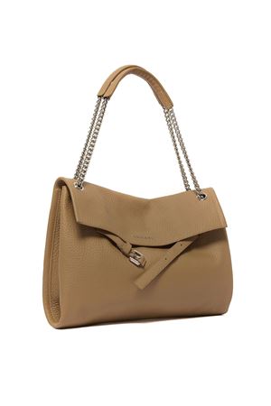 Venus Soft Midi shoulder bag in brown hammered leather ORCIANI | B02212SOFBISCOTTO