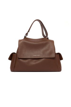 Sveva Sense Cargo Midi leather shoulder bag ORCIANI | BT2006SCRCOCOA
