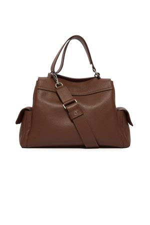 Sveva Sense Cargo Midi leather shoulder bag ORCIANI | BT2006SCRCOCOA