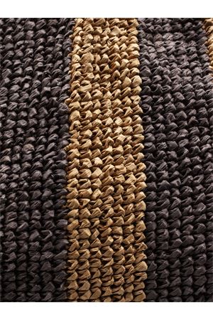 Borsa shopper in fibra intrecciata testa di moro P.A.R.O.S.H. | D050700GIBAG808