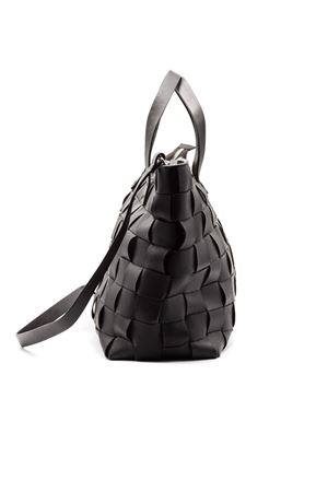 Dark brown leather tote bag P.A.R.O.S.H. | D050701CRIBAG086