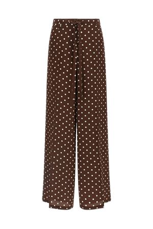Pantaloni a pois in seta marrone P.A.R.O.S.H. | D232498SBILLO808