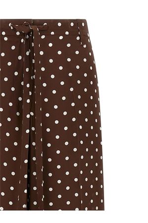 Pantaloni a pois in seta marrone P.A.R.O.S.H. | D232498SBILLO808
