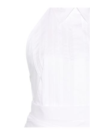 Top plissettato in cotone bianco P.A.R.O.S.H. | D381302CANYOX26001