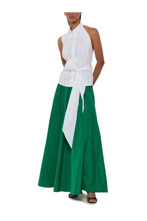 Top plissettato in cotone bianco P.A.R.O.S.H. | D381302CANYOX26001