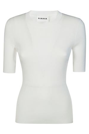Maglia a costine in misto cotone bianco P.A.R.O.S.H. | D540610CIPRIA26002