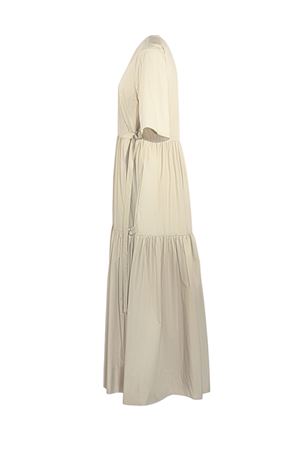 Long dress in sand beige cotton P.A.R.O.S.H. | D722554NINJA26004