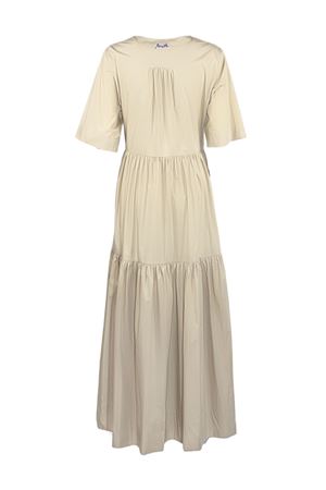 Long dress in sand beige cotton P.A.R.O.S.H. | D722554NINJA26004