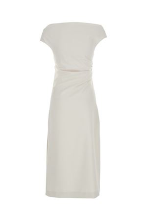 Cream-white long dress P.A.R.O.S.H. | D726148PINGU002